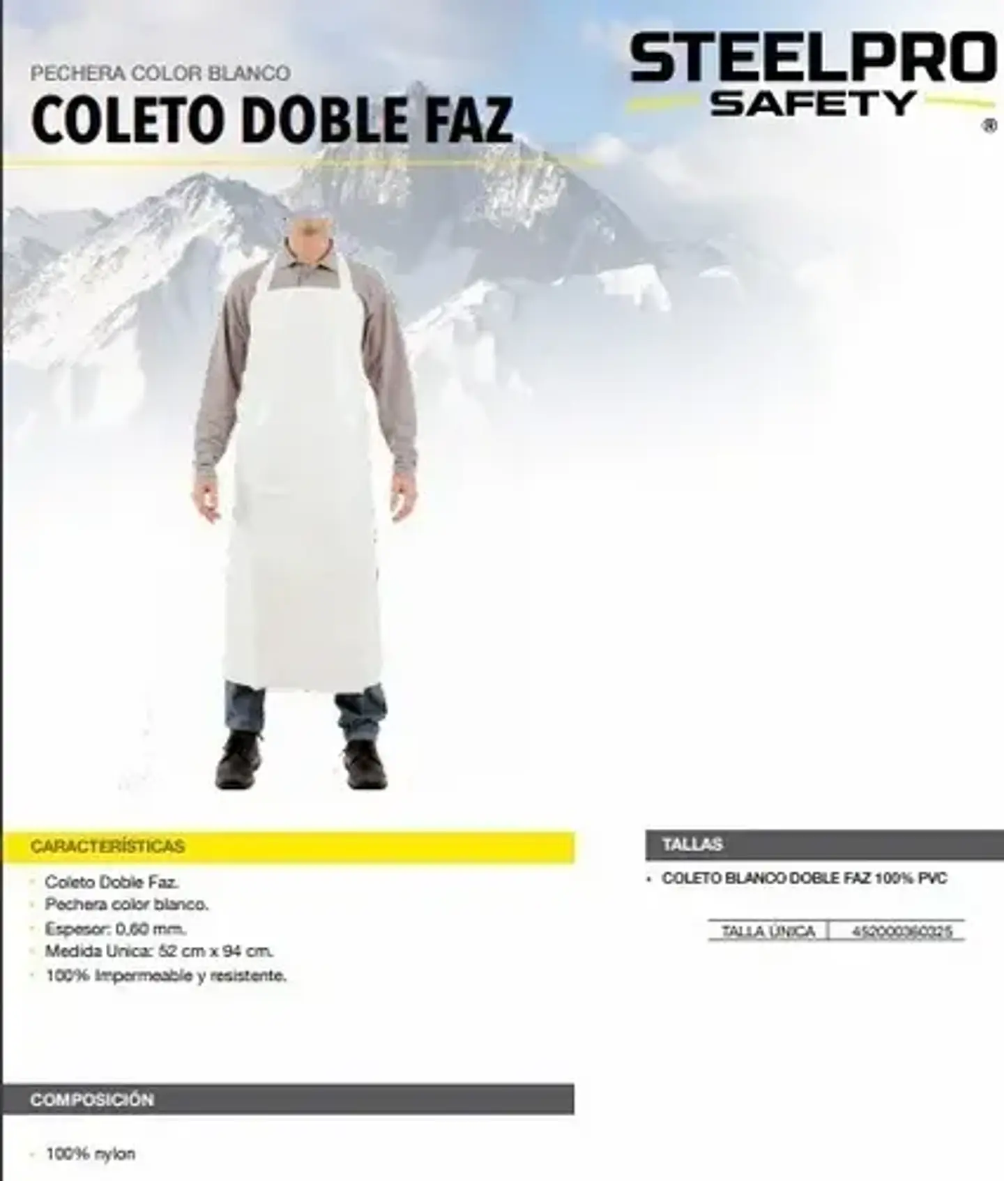 Coleto Pechera Pvc Doble Faz 2