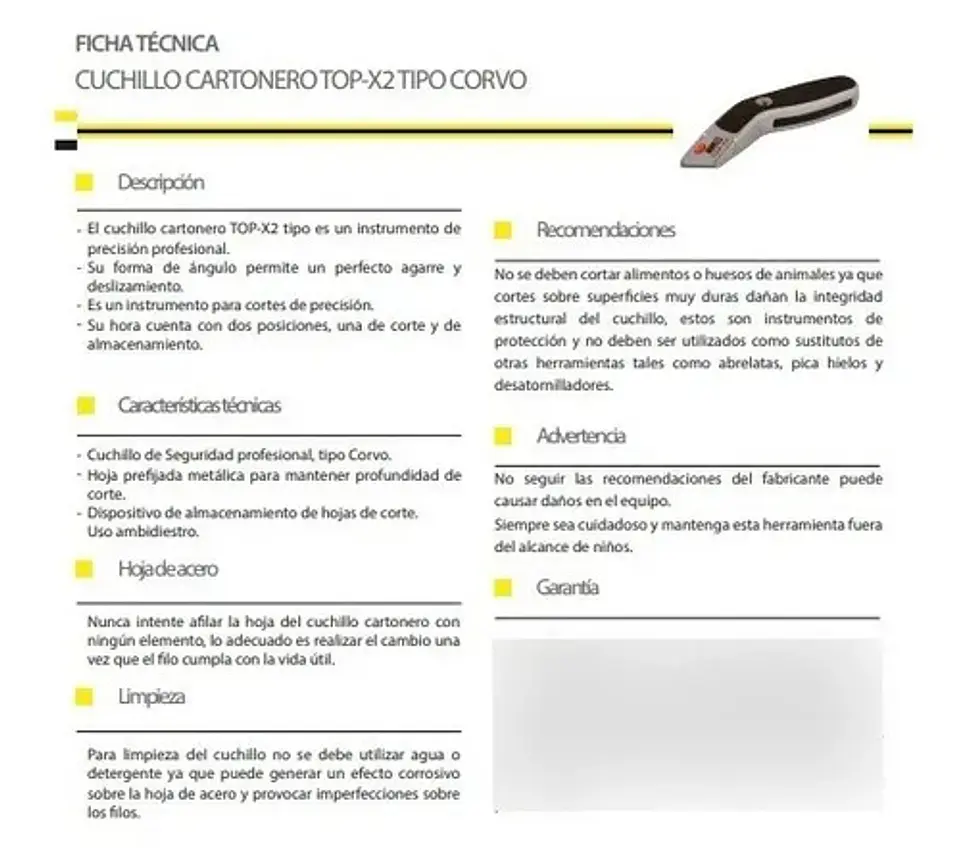 Cuchillo Cartonero Steelpro Top X-2 2