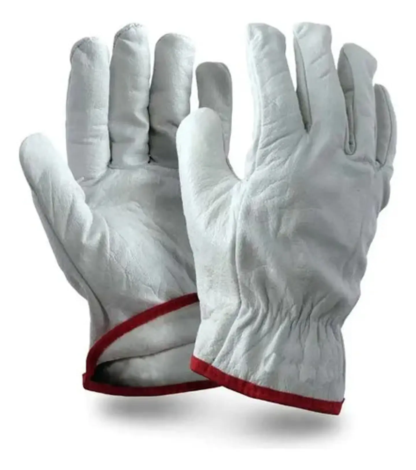 Guante De Cabritilla Con Forro Pack 10 Pares Blanco 2