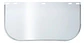 Repuesto Escudo Facial Visor 8 X 16  De Policarbonato  - Miniatura 2