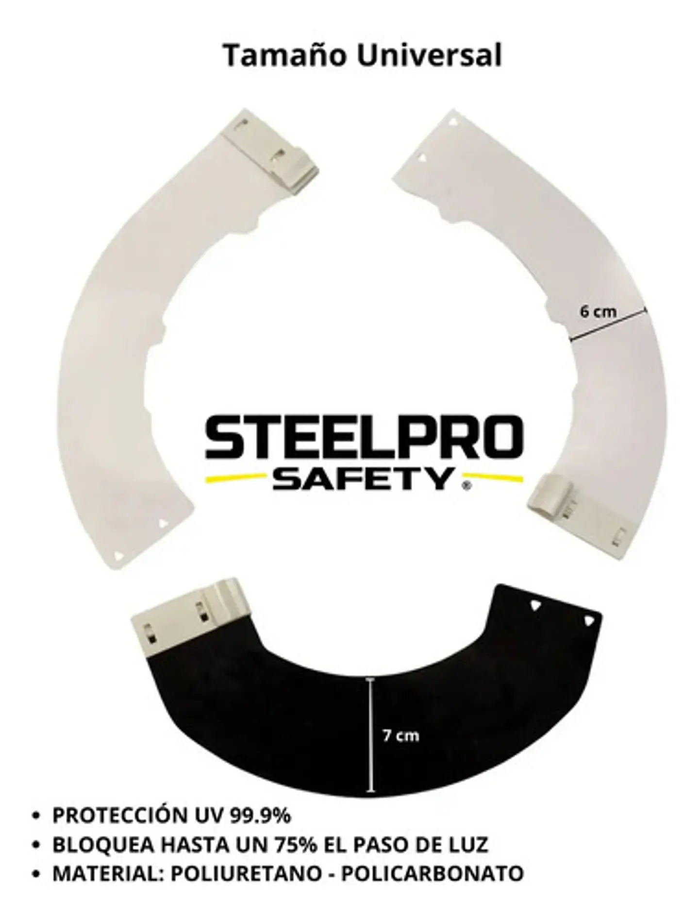 Protector Solar Tipo Ala Para Casco De Seguridad 3