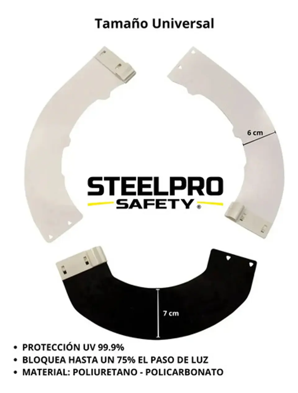 Protector Solar Tipo Ala Para Casco De Seguridad 3