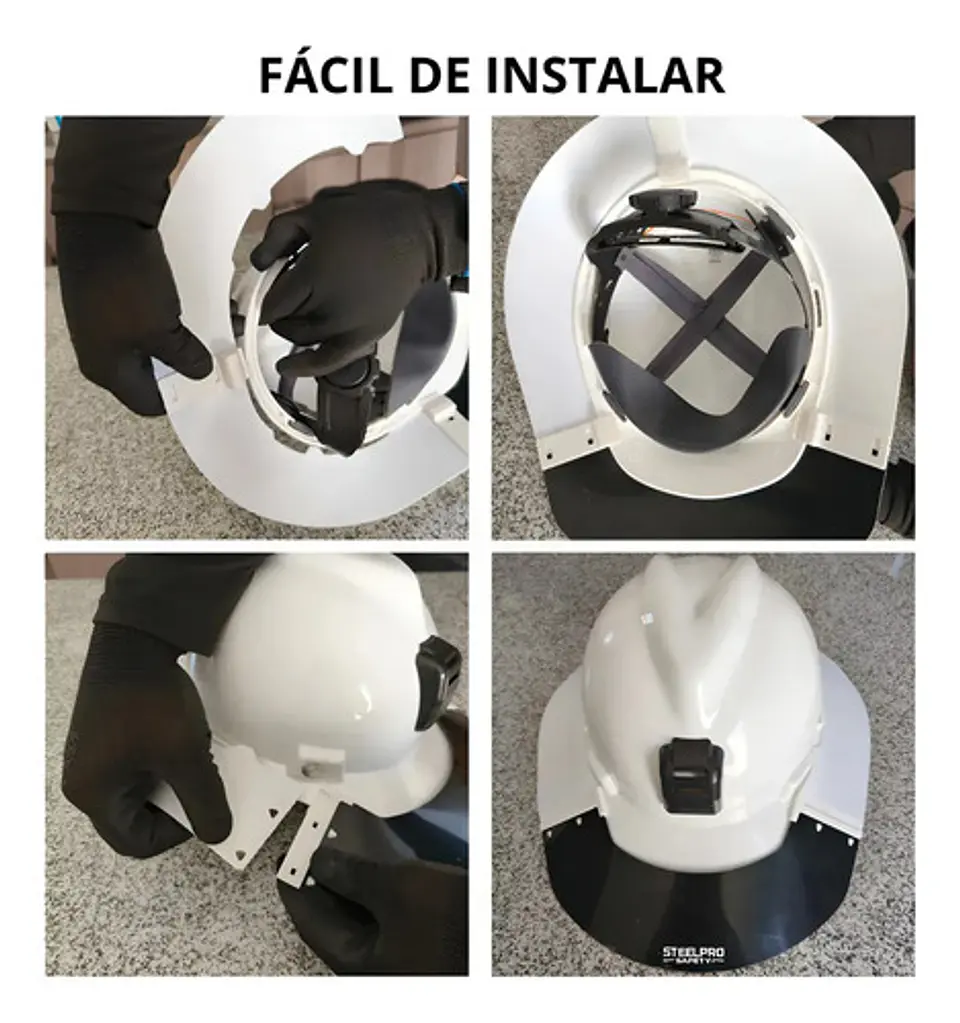 Protector Solar Tipo Ala Para Casco De Seguridad 4