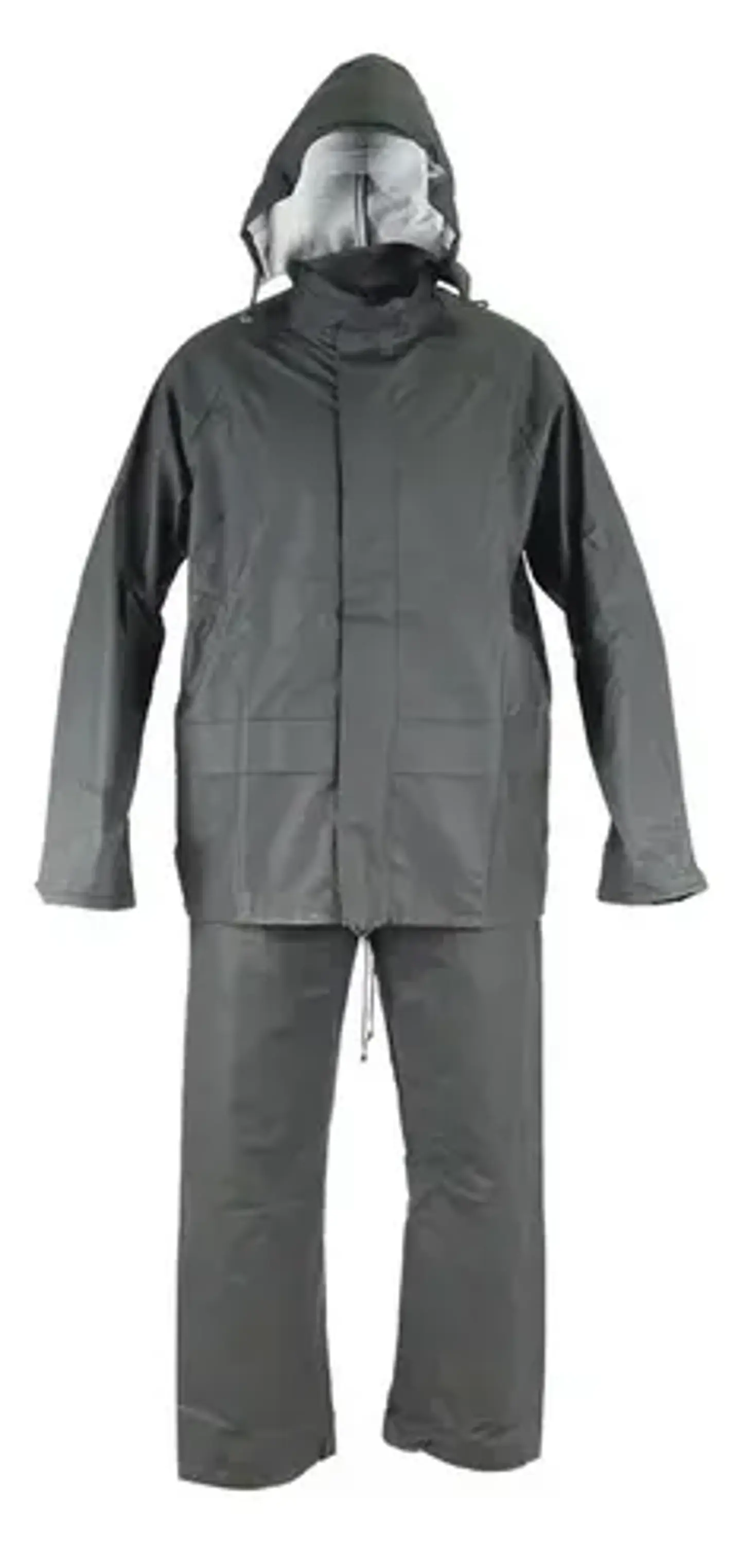 Traje Lluvia  Pu Antiácido Verde Impermeable  2