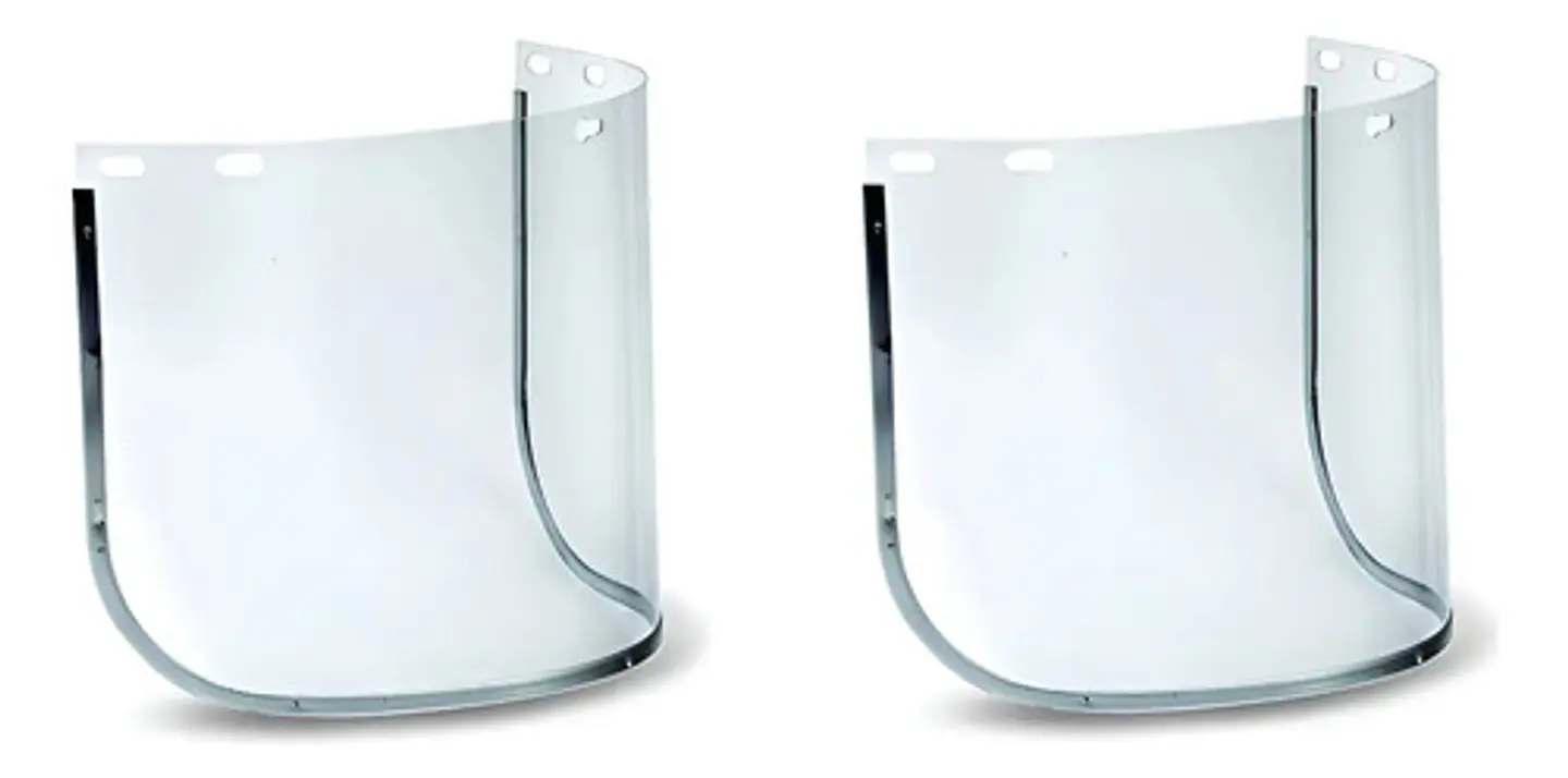 Oferta 2 Repuestos De Escudo Facial 8x16  De Policarbonato  1