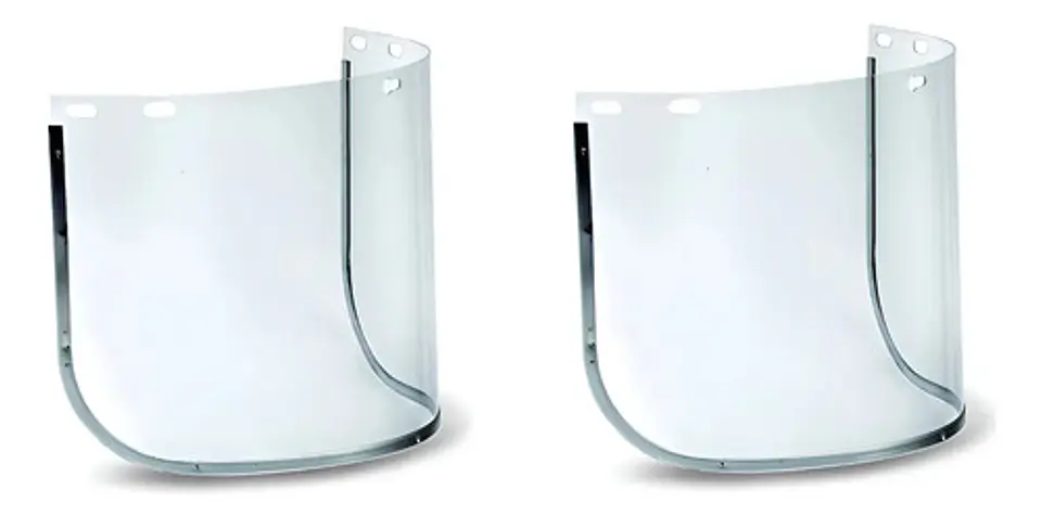 Oferta 2 Repuestos De Escudo Facial 8x16  De Policarbonato  1