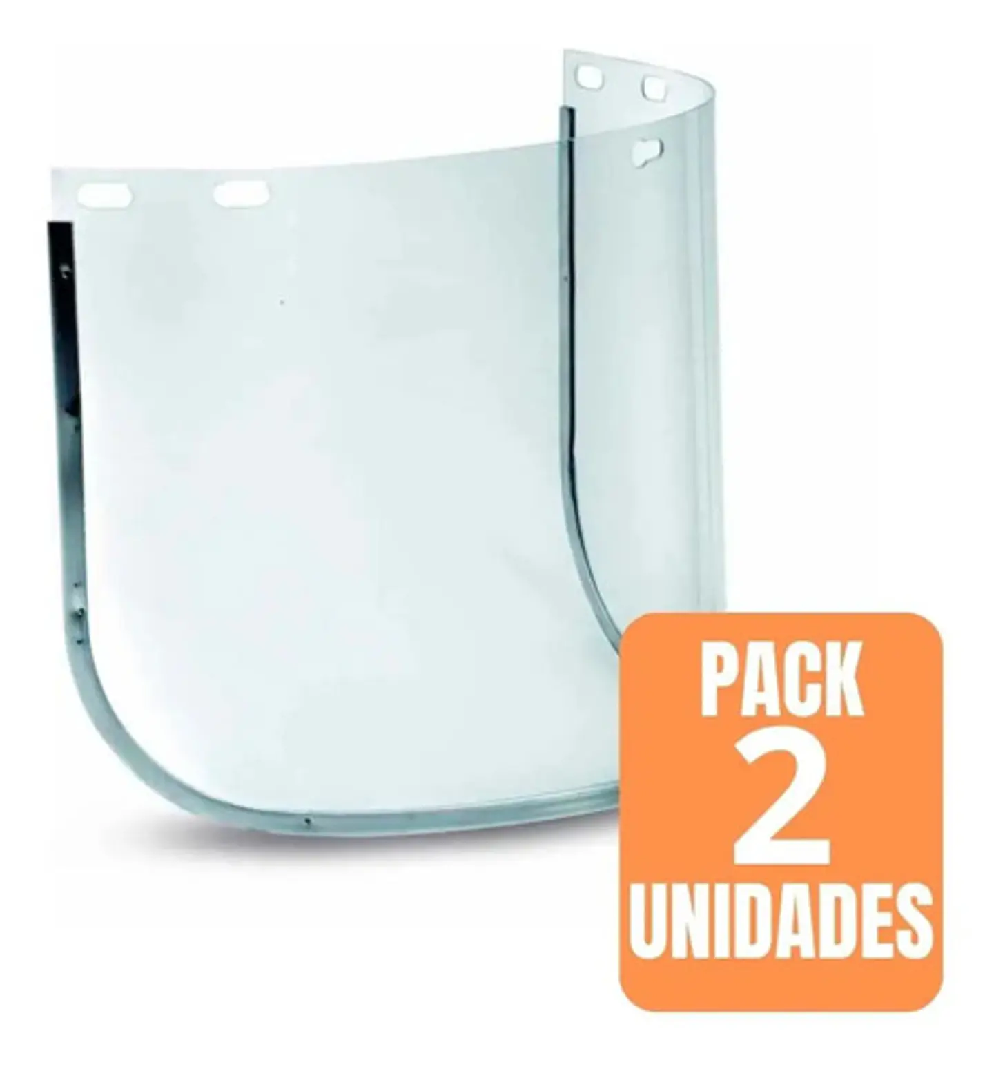 Oferta 2 Repuestos De Escudo Facial 8x16  De Policarbonato  2