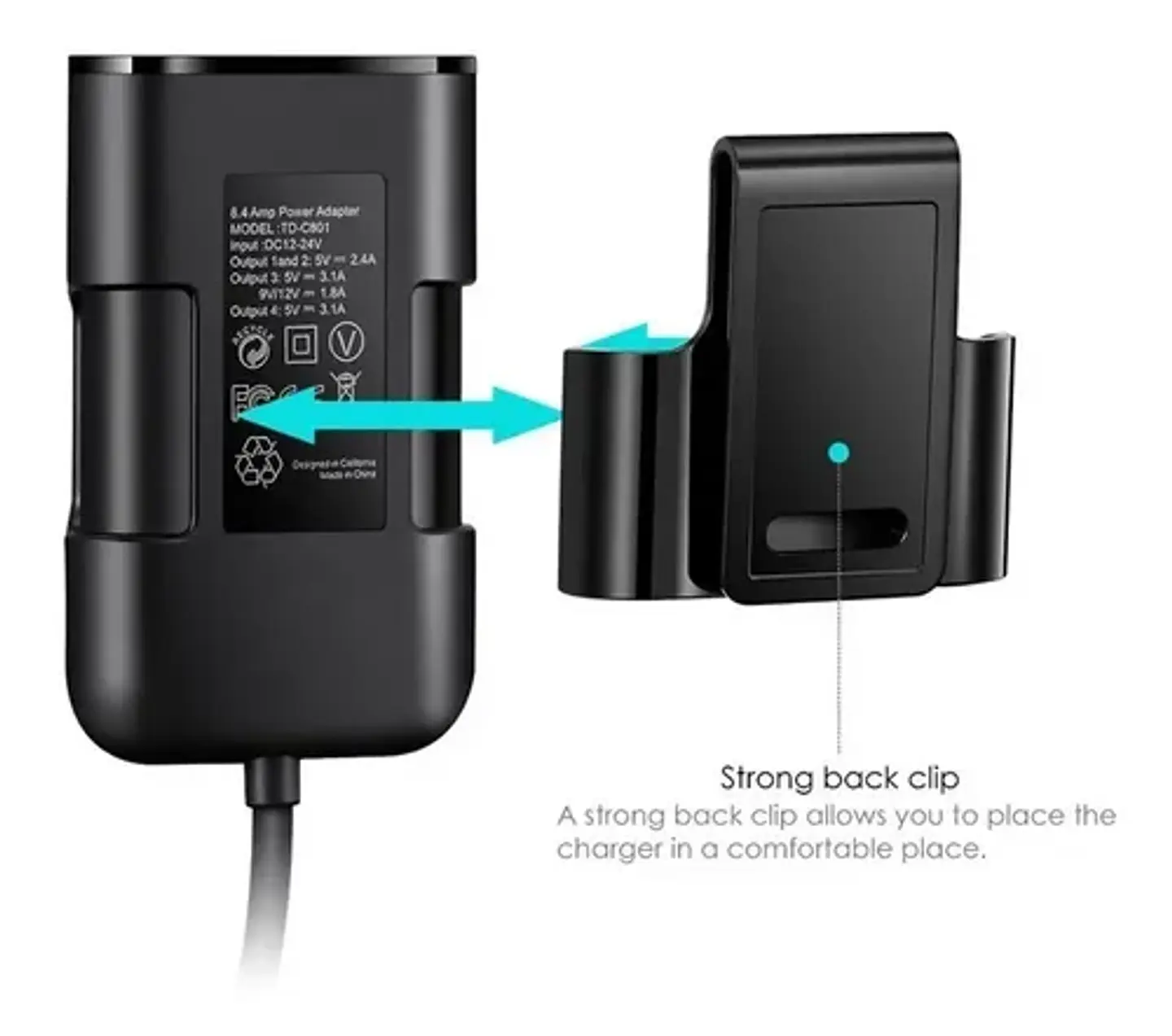 Cargador Rápido 4 Usb Automóvil 35w 4