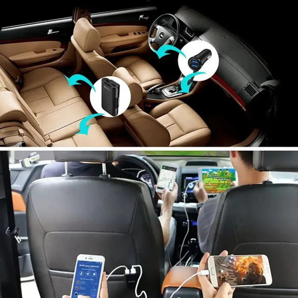 Cargador Rápido 4 Usb Automóvil 35w 8