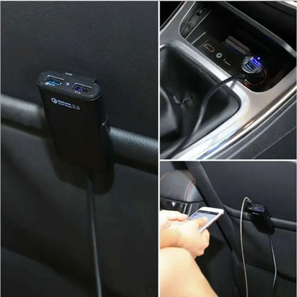 Cargador Rápido 4 Usb Automóvil 35w 9