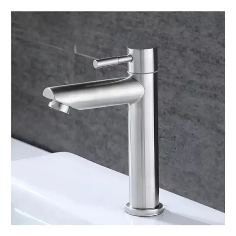 Llave Monomando Lavamanos Agua Fría Económica 3