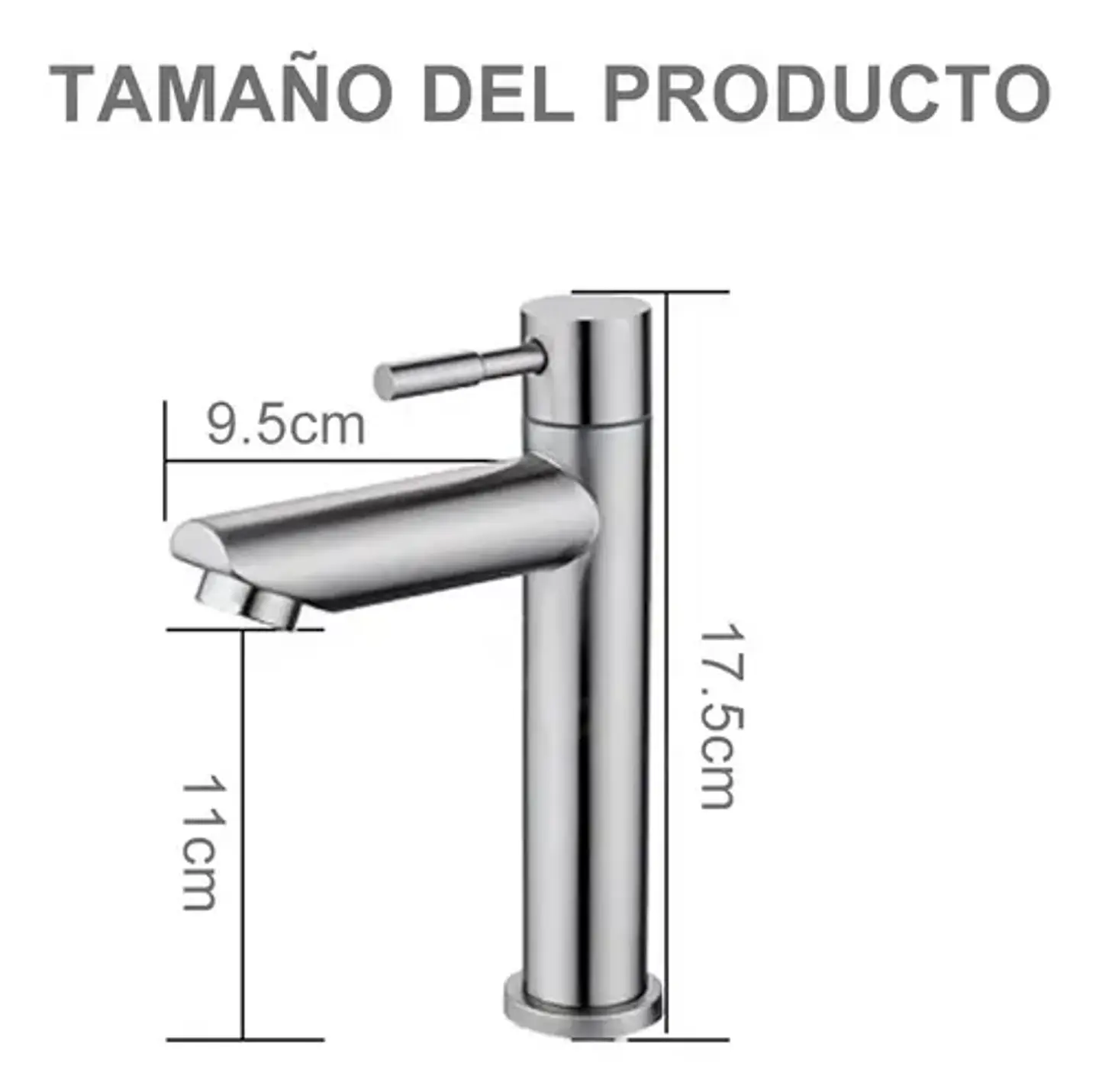 Llave Monomando Lavamanos Agua Fría Económica 2