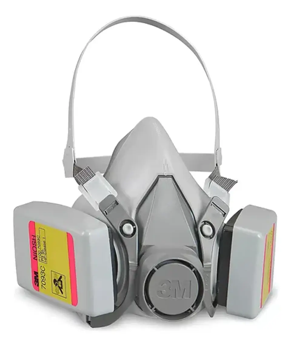 Respirador 3M serie 6000 + Filtros 3M 7093c mixtos 1