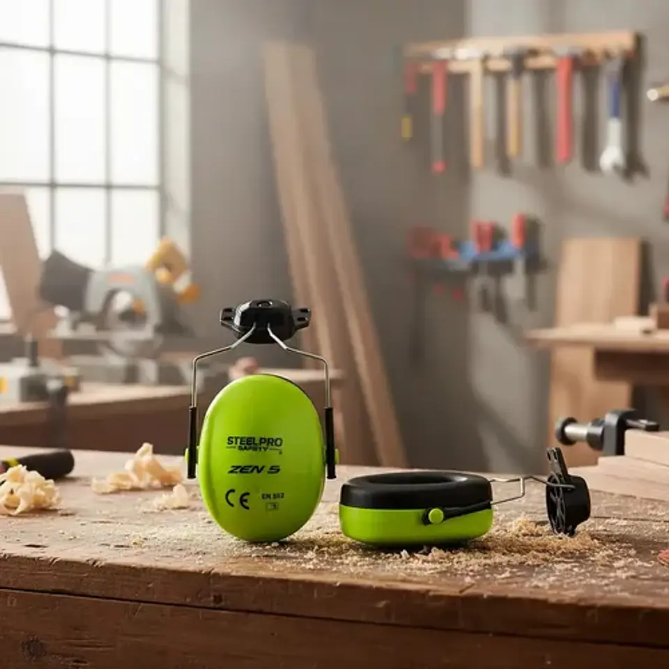 Fono Steelpro Zen 5 Para Casco Fluor Color Verde 4