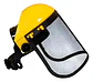 Visor De Protección Facial Mx Tela De Aço Malla De Acero Negro/amarillo - Miniatura 1