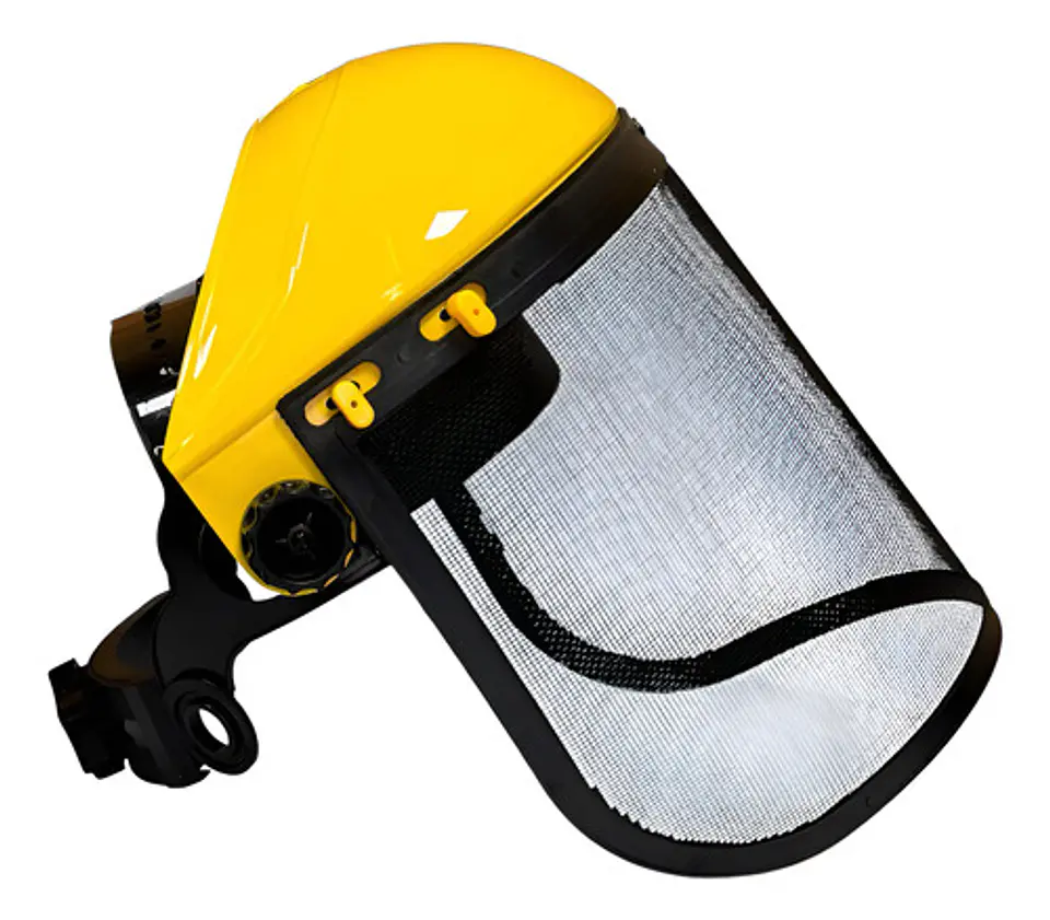 Visor De Protección Facial Mx Tela De Aço Malla De Acero Negro/amarillo 1