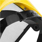 Visor De Protección Facial Mx Tela De Aço Malla De Acero Negro/amarillo - Miniatura 5