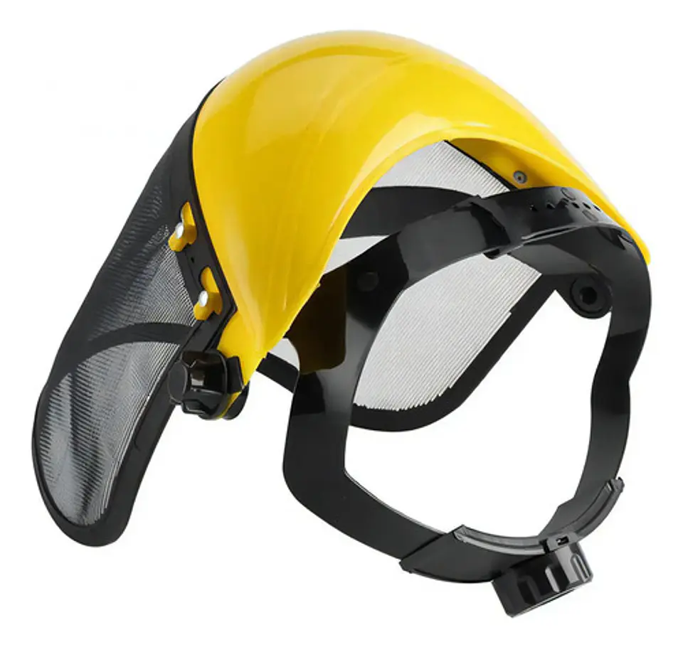 Visor De Protección Facial Mx Tela De Aço Malla De Acero Negro/amarillo 6