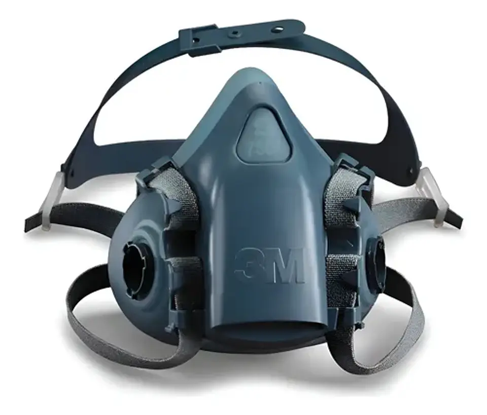 Respirador Medio Rostro premiun Silicona 3M 7500 1