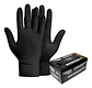 Guante Mecanico Raven Nitrilo Texturizado Negro 8.0gr 100un. - Miniatura 1