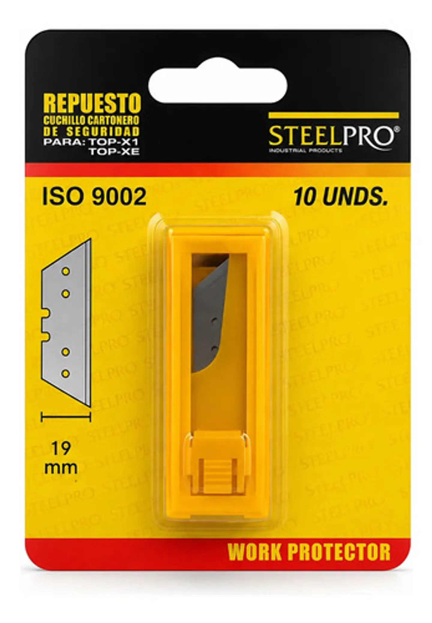 Repuesto Cuchillo Cartonero Steelpro Top X1 Y X2 (10 Un.) 1