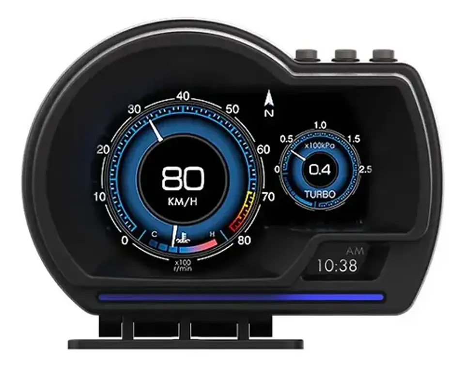 Velocimetro Display Hud P6 Computador Gps Scanner Puerto Obd 4