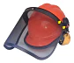 Casco Motosierrista Visor Malla Alzable Y Fono - Miniatura 3