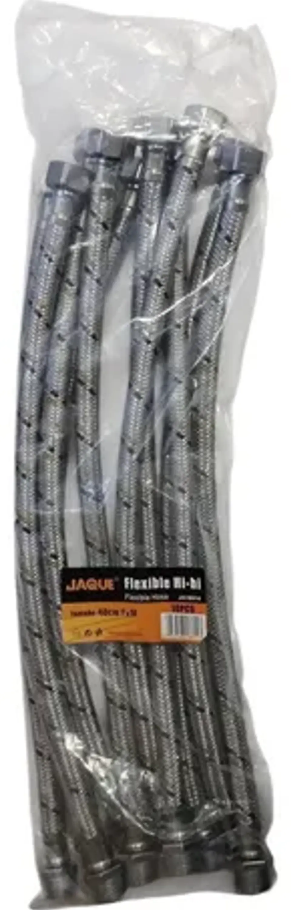 Pack 10 Flexible De Agua Fría Y Caliente 1/2 Hi-he 40 Cm 2