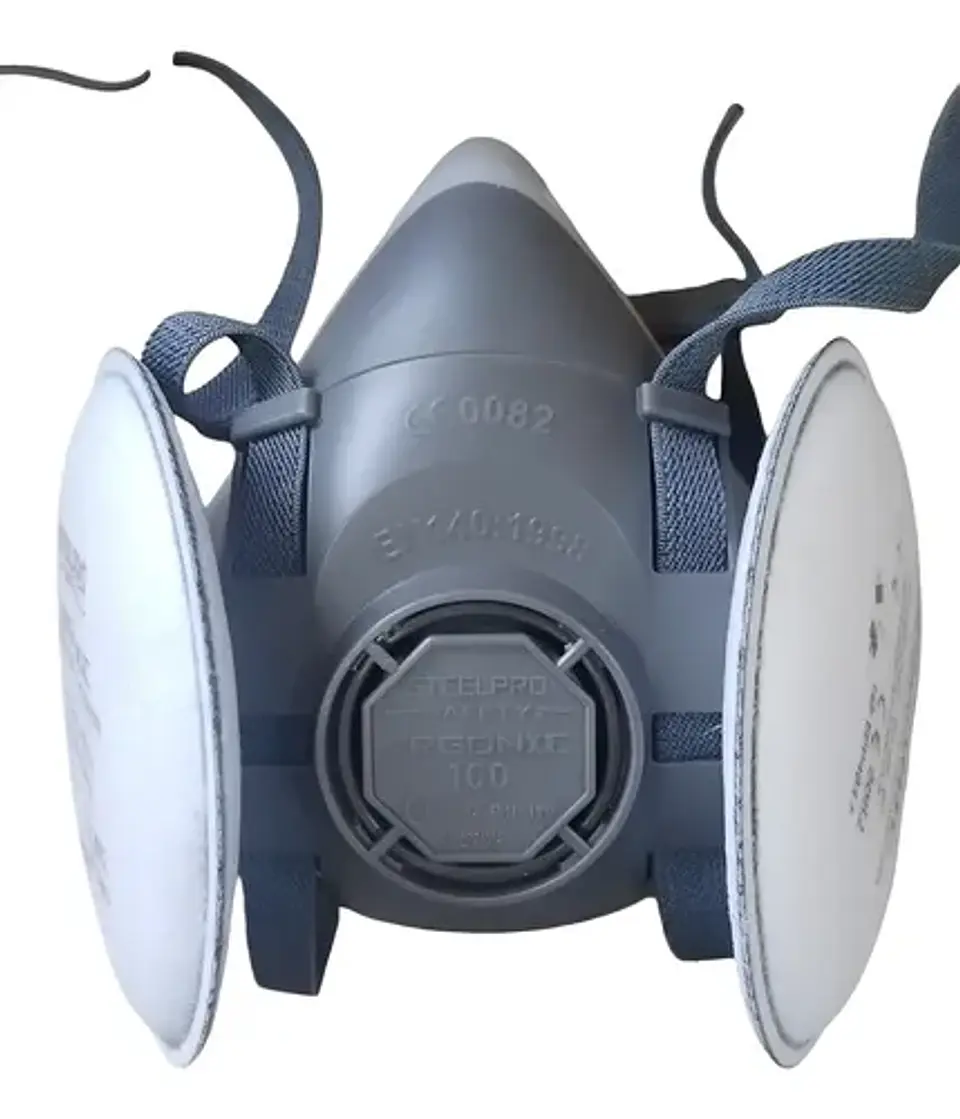 Respirador Steelpro C/filtros Pinturas Particulas Soldadura 1