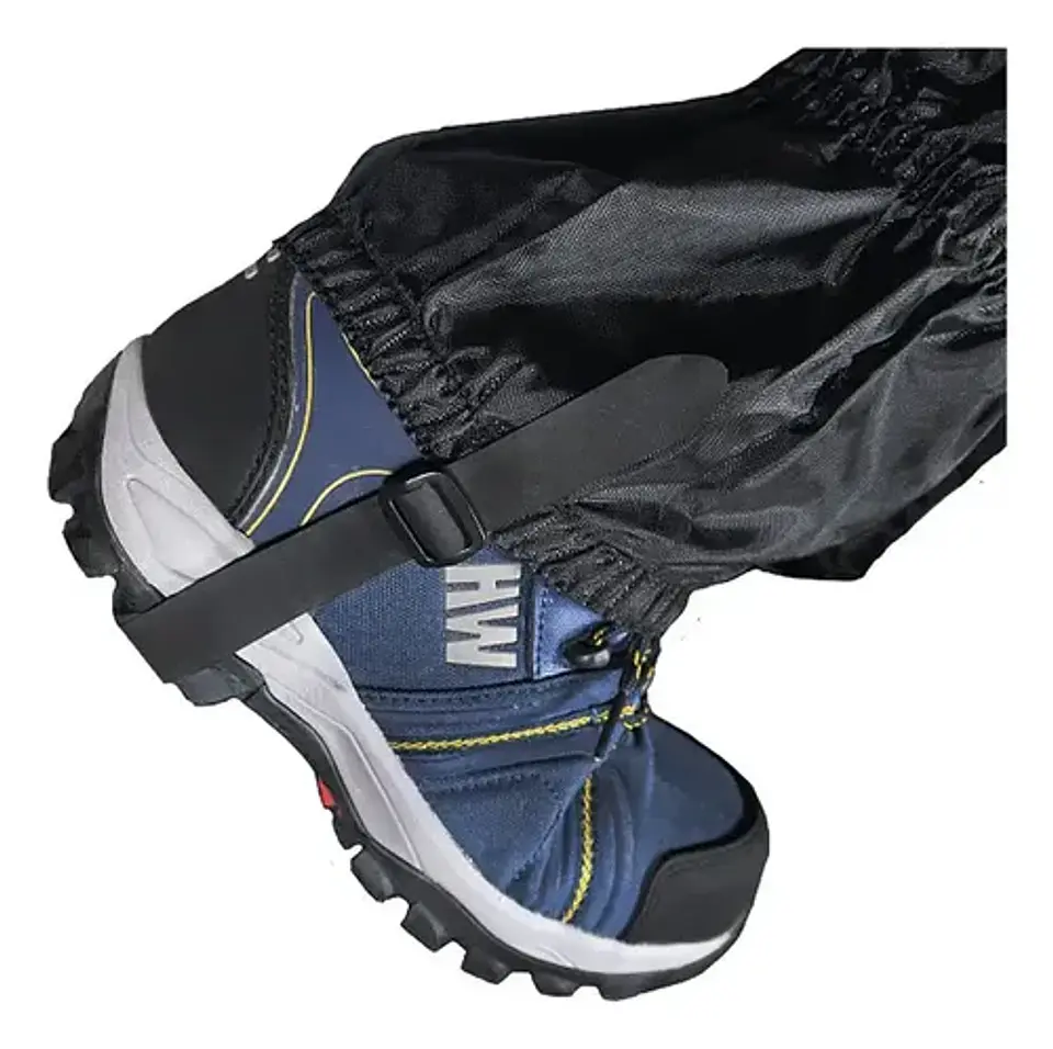 Polaina Técnica Negra Hw Hard Work Waterproof Agua Y Nieve 3