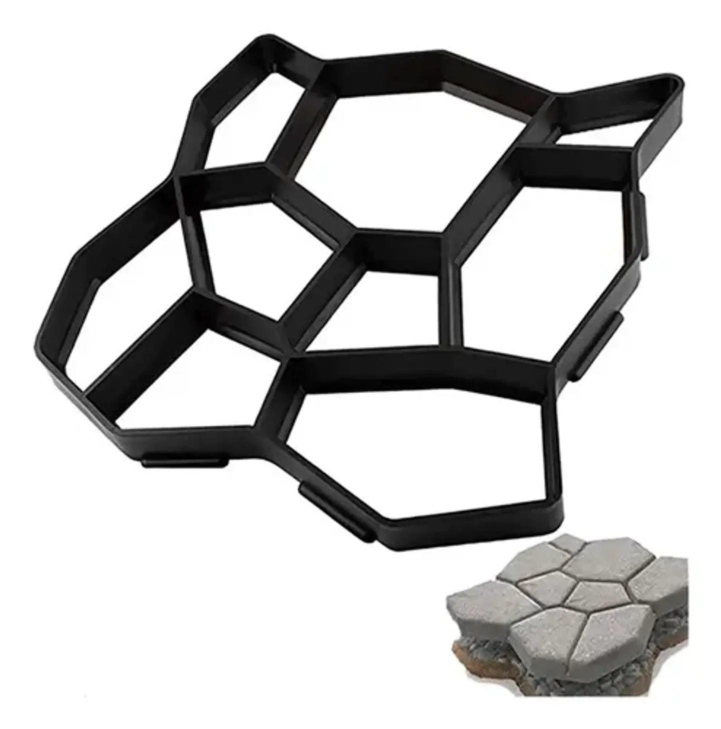 Molde B Para Estampado De Piso Radier Cemento 40x40 Cm 3