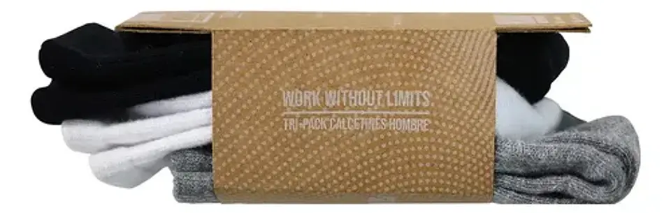 Tripack Calcetines Hw Algodón Tobillero Hombre 4