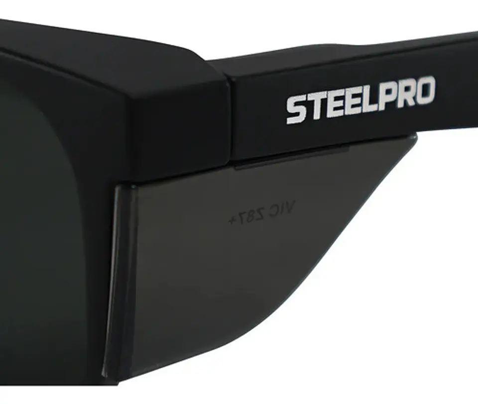 Lente Seguridad Safeblack Gris Steelpro Negro 2