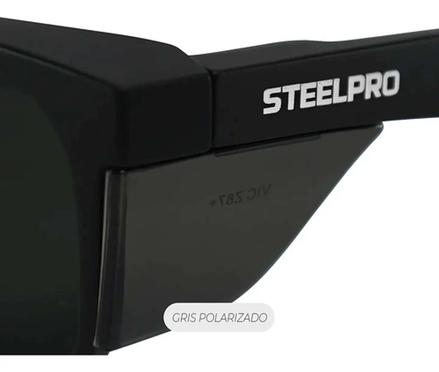 Lente Seguridad Steelpro Safeblack Gris POLARIZADO 2