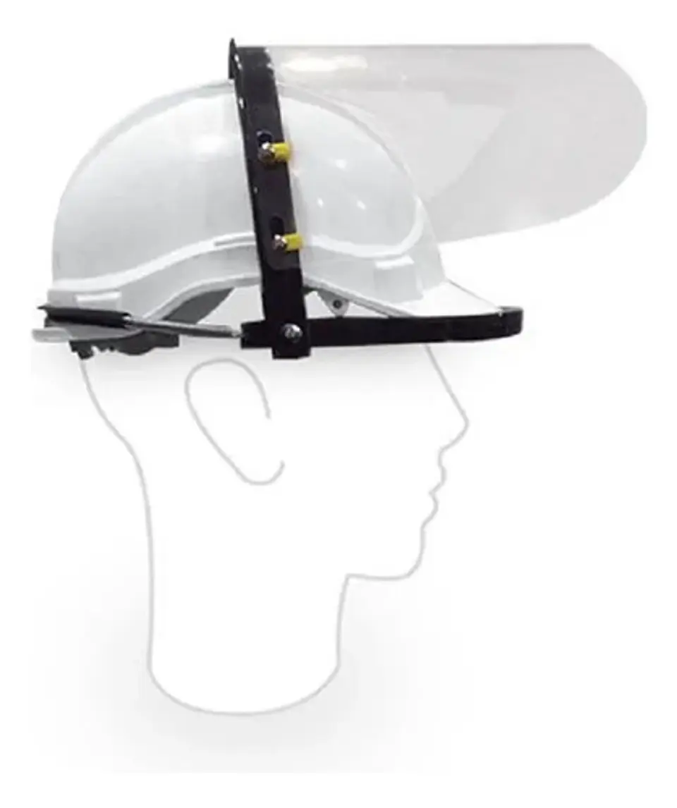 Adaptador Universal Portavisor Adosable Al Casco Plastico 3