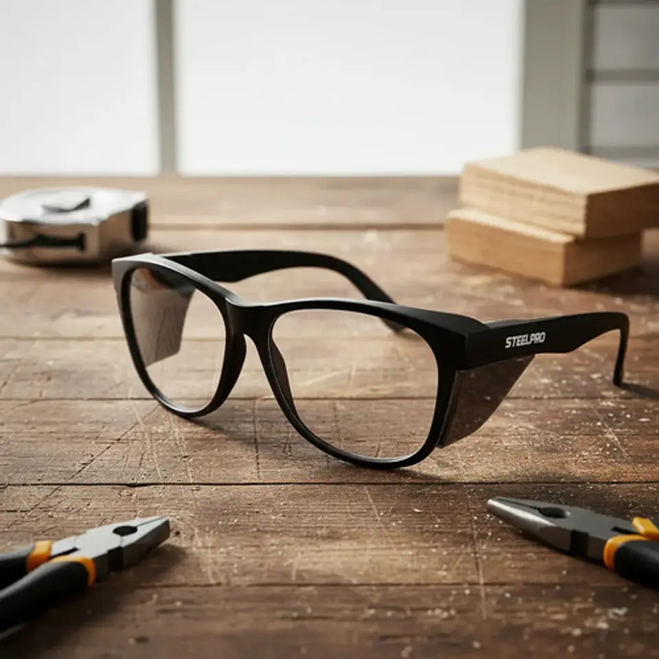 Lente De Seguridad con aumento Steelpro Safeblack Full Reader 6