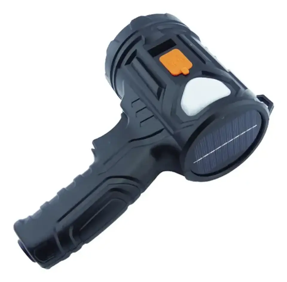 Foco Led Busca Camino Recargable Usb Y Solar 2
