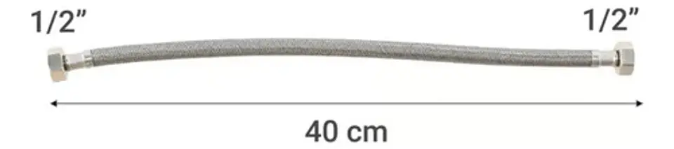 Flexible De Agua Fría Y Caliente Hi-hi 40 Cm 2