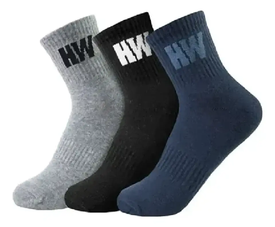 Tripack Calcetines Hw Algodon Tobillero Mujer 1