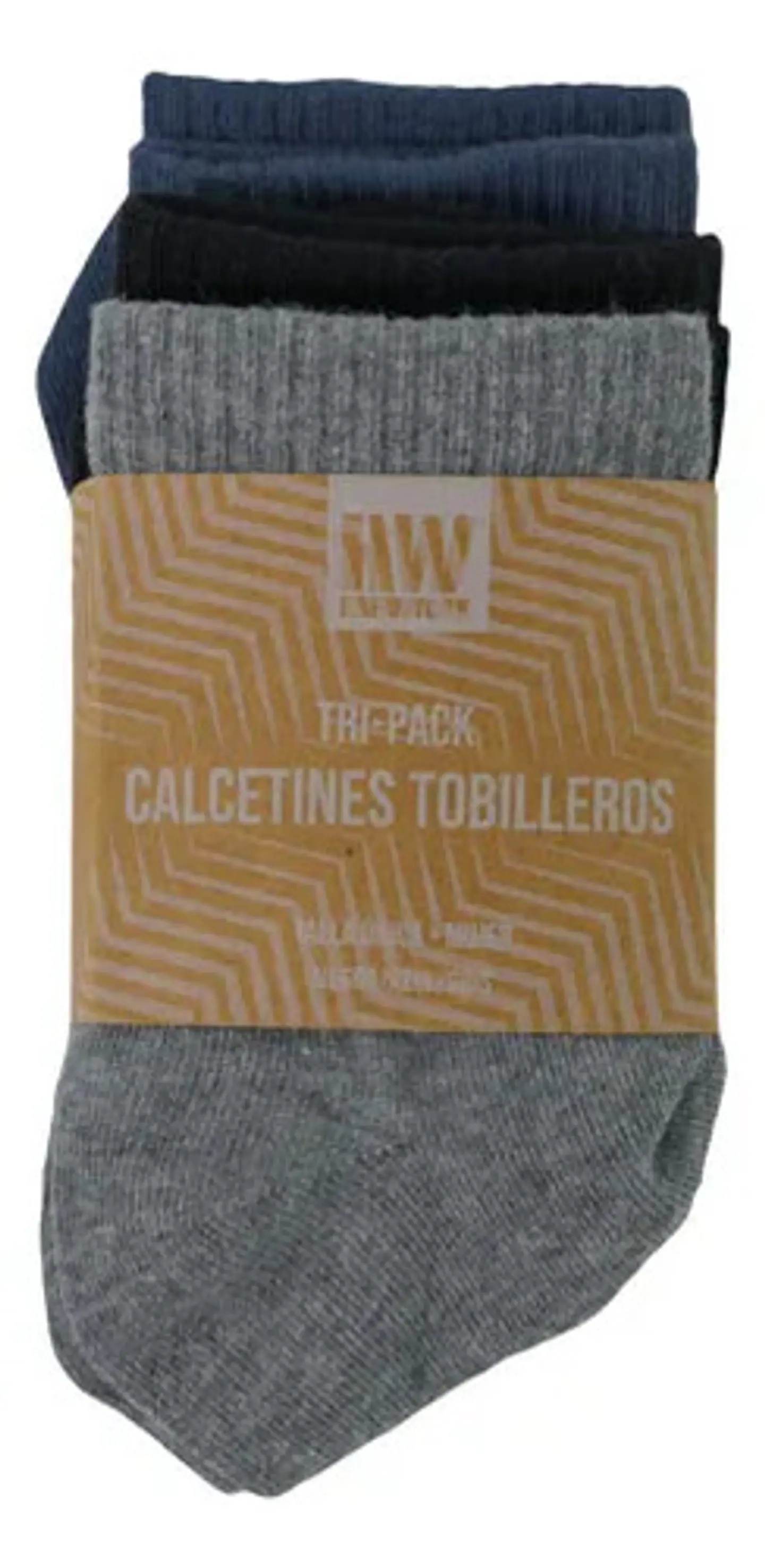 Tripack Calcetines Hw Algodon Tobillero Mujer 4