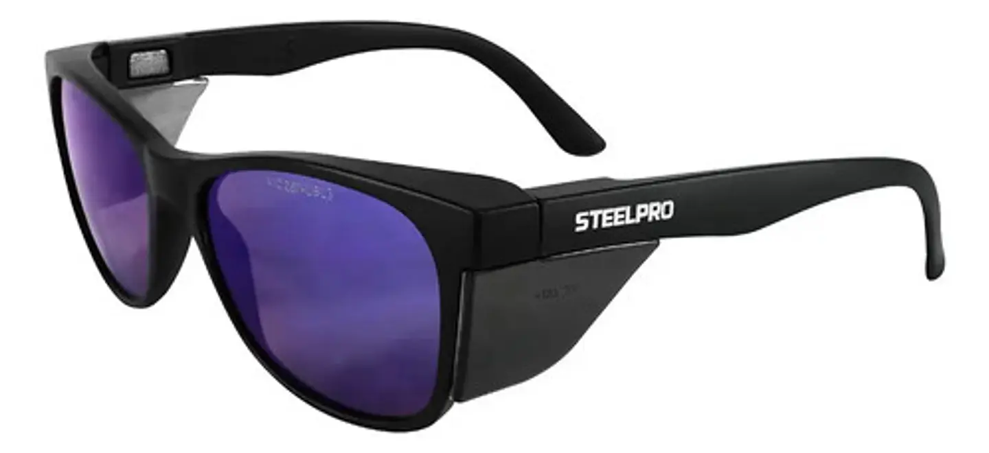 Lente De Seguridad Safeblack Gris Revo Azul Steelpro Violeta 2