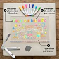 Pizarra Led 30x40 Cm Incluye 7 Lapices De Colores Variados - Miniatura 5
