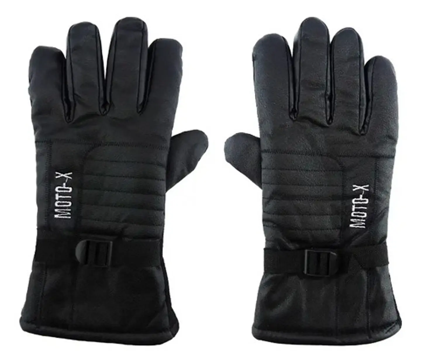 Guante Termico Para Moto Ecocuero Color Negro 3