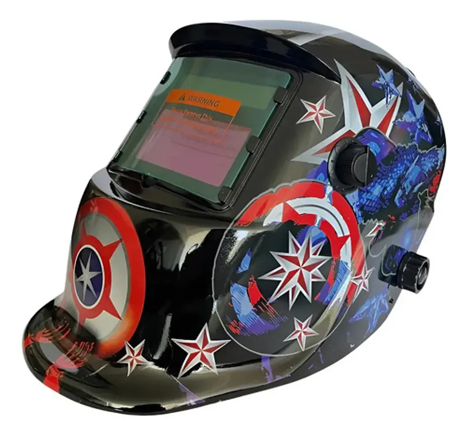 Máscara De Soldar Fotosensible Capitan america 1