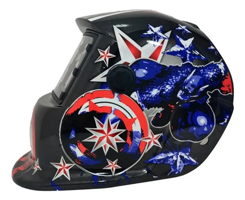 Máscara De Soldar Fotosensible Capitan america 2