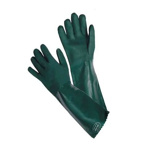 Guante Steelpro Pvc Verde Rugson largo 18" (45 cm)