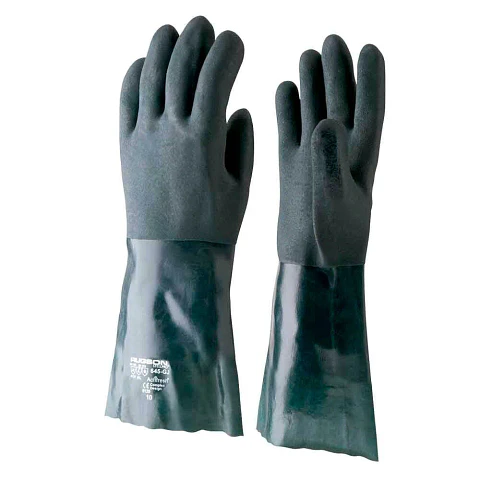 Guantes Rugson De PVC verde 14" talla Única 