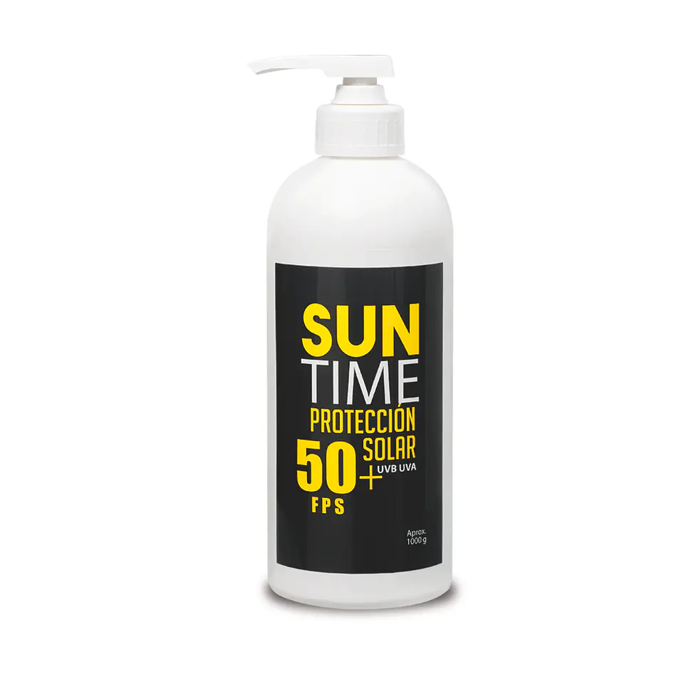 Bloqueador Solar Suntime 1 Lt Factor 50+ Con Dispensador 1
