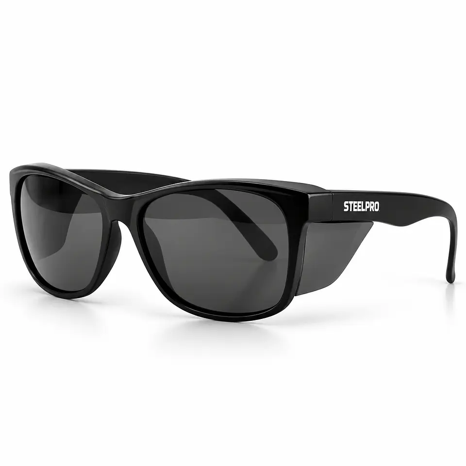 Lente Seguridad Safeblack Gris Steelpro Negro 1