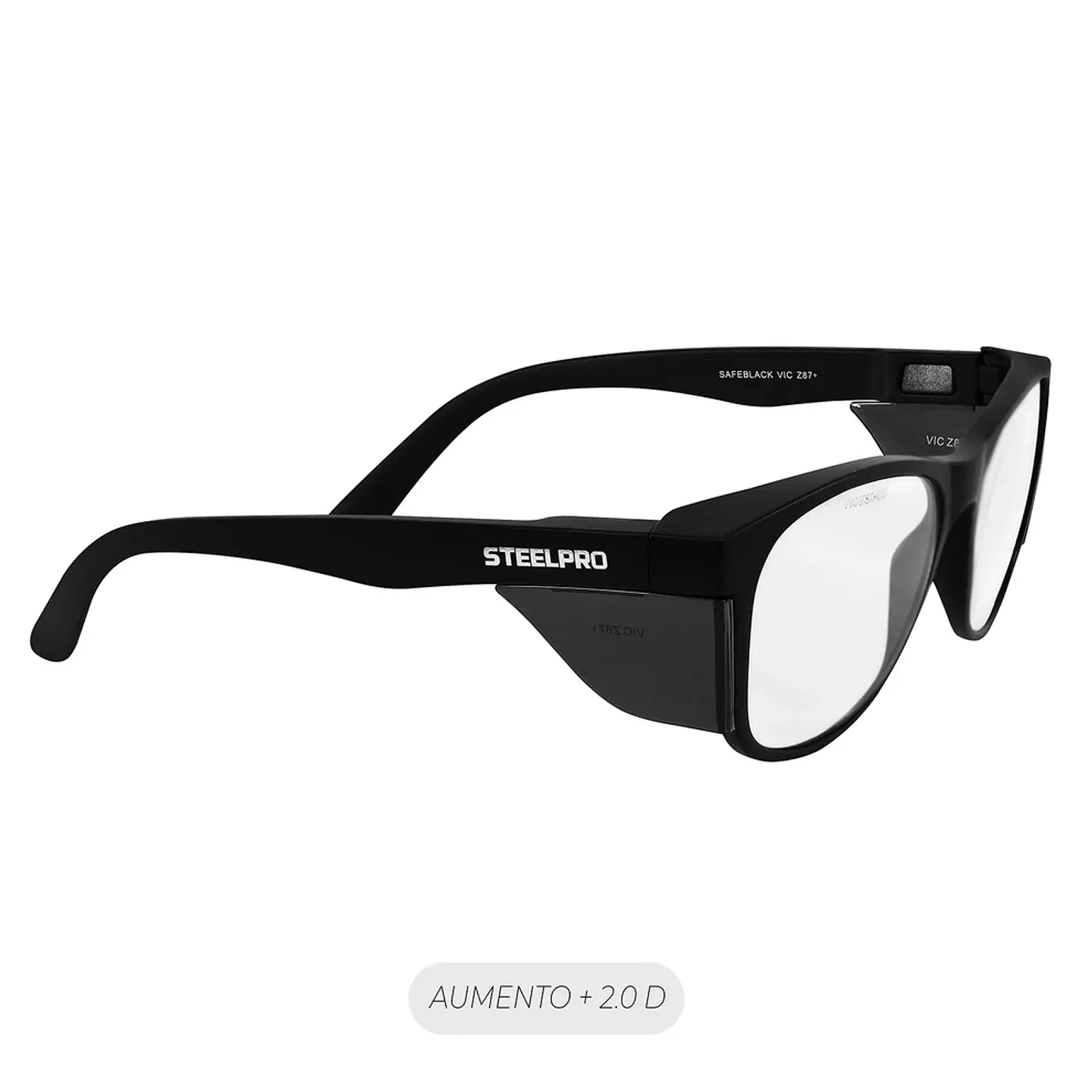 Lente De Seguridad con aumento Steelpro Safeblack Full Reader 5